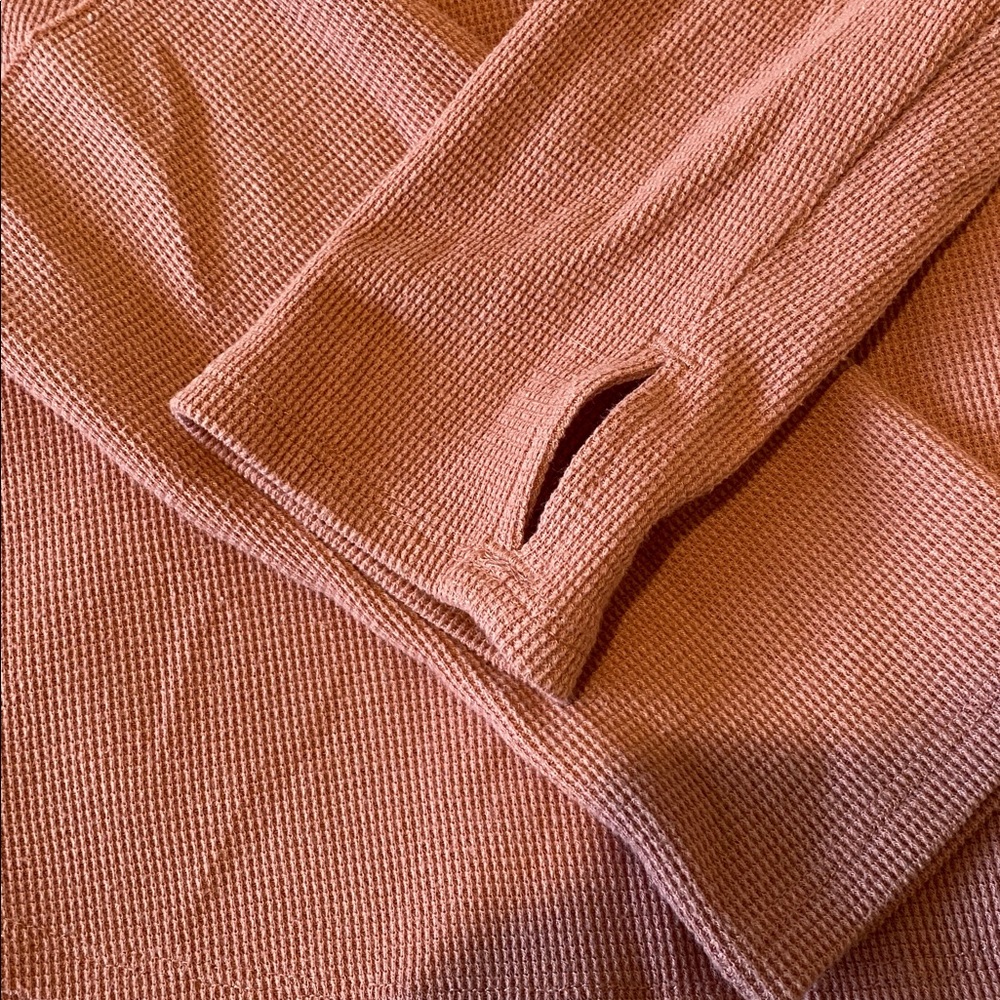 We The Free Fuji Off The Shoulder Thermal Top. Size Medium. Pink. Free People. - Picture 6 of 12
